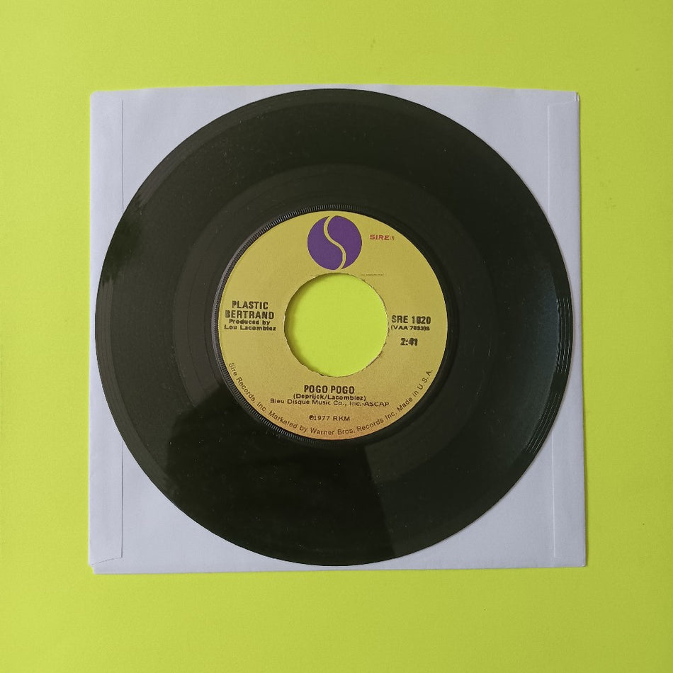 Plastic Bertrand - Ca Plane Pour Moi / Pogo Pogo 7" - 1977 - SRE 1020 - Used - VG++ - Vinyl