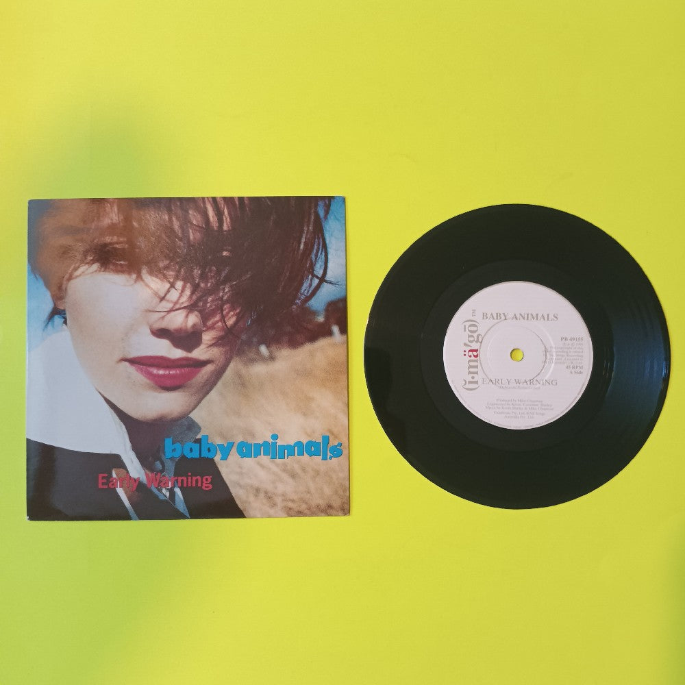 Baby Animals - Early Warning UK 7" - 1991 - PB 49155 - Used - VG++ - Vinyl