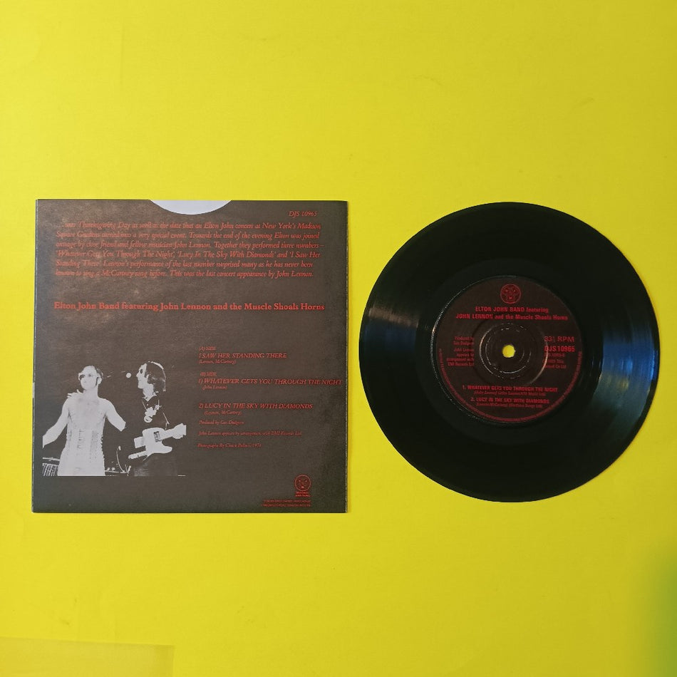 Elton John Band feat. John Lennon - 28th November 1974... UK 7" EP - 1981 - DJS 10965 - Used - VG++ - Vinyl