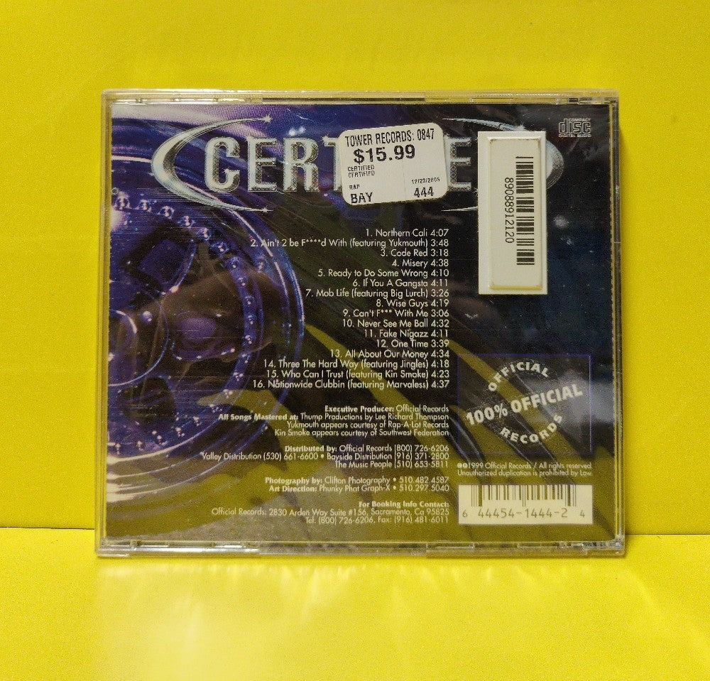 Certified - Certified - 1999 - New - Sealed - CDs