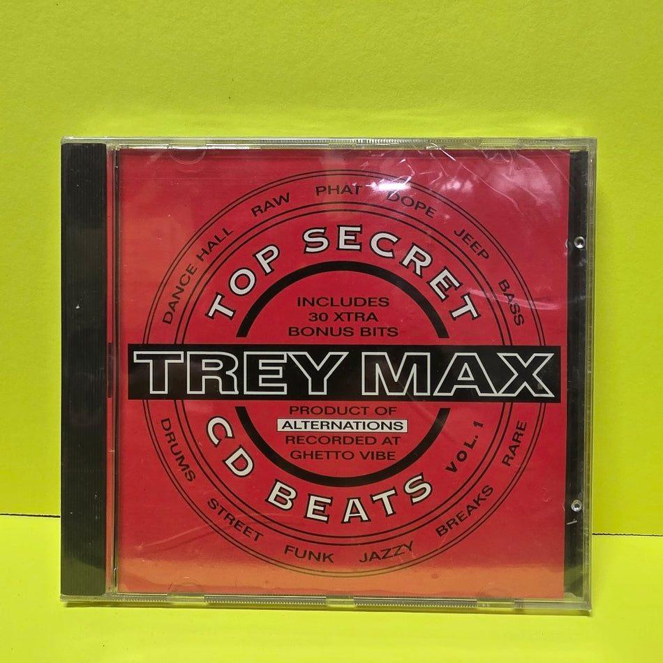Trey Max - Top Secret CD Beats Vol. 1 - 1994 - CD 55043 - New - Sealed - CDs