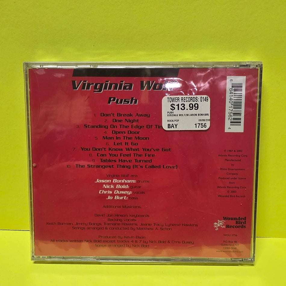 Virginia Wolf - Push - 2003 - WOU 1756 - New - Sealed - CDs