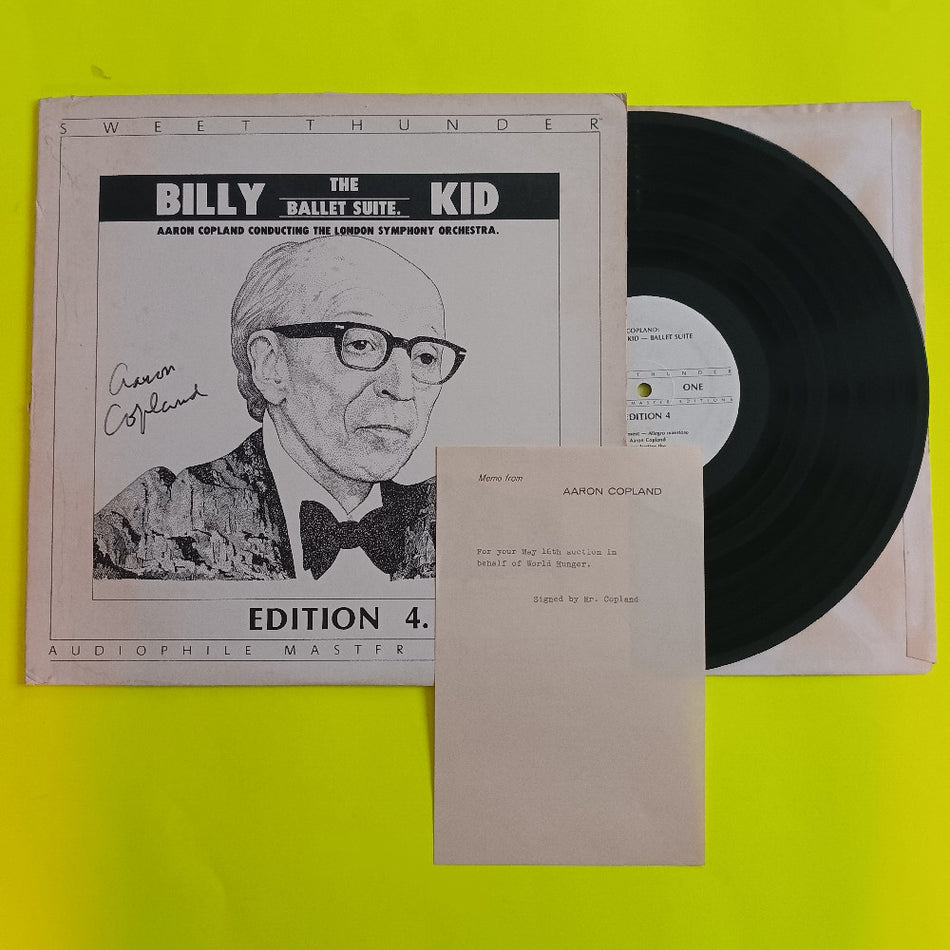 Aaron Copland AUTOGRAPH / London Philharmonic - Billy The Kid Ballet Suite Edition 4 - 1981 - SDBR 3015 - Used - EX - Vinyl