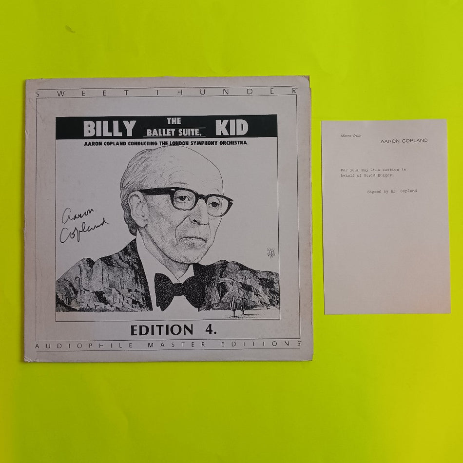 Aaron Copland AUTOGRAPH / London Philharmonic - Billy The Kid Ballet Suite Edition 4 - 1981 - SDBR 3015 - Used - EX - Vinyl