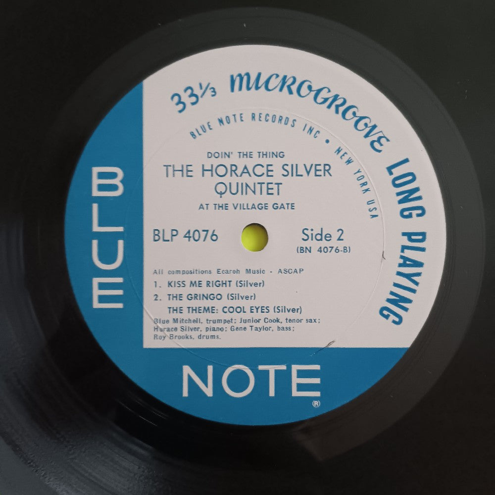 Horace Silver Quintet - Doin' the Thing At The Village Gate - 1962 - BLP 4076 - Used - VG++ - Vinyl