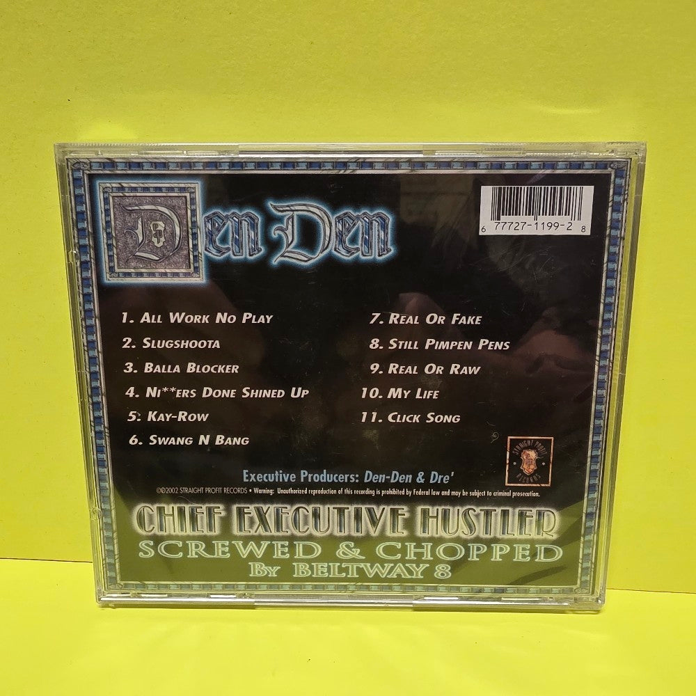 Den Den - Chief Executive Hustler Screwed & Chopped - 2002 - GHT-1199 - New - Sealed - CDs