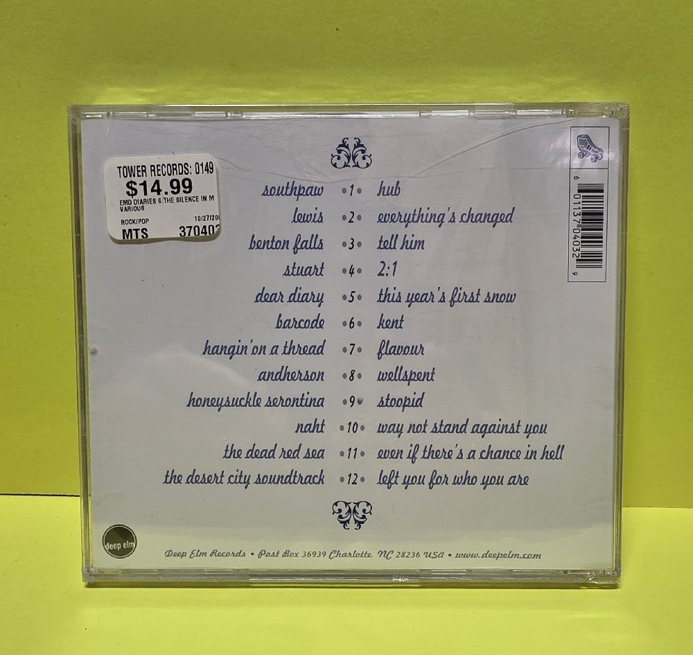 Various - The Emo Diaries Chapter Six: The Silence In My Heart - 2001 - DER-403 - New - Sealed - CDs