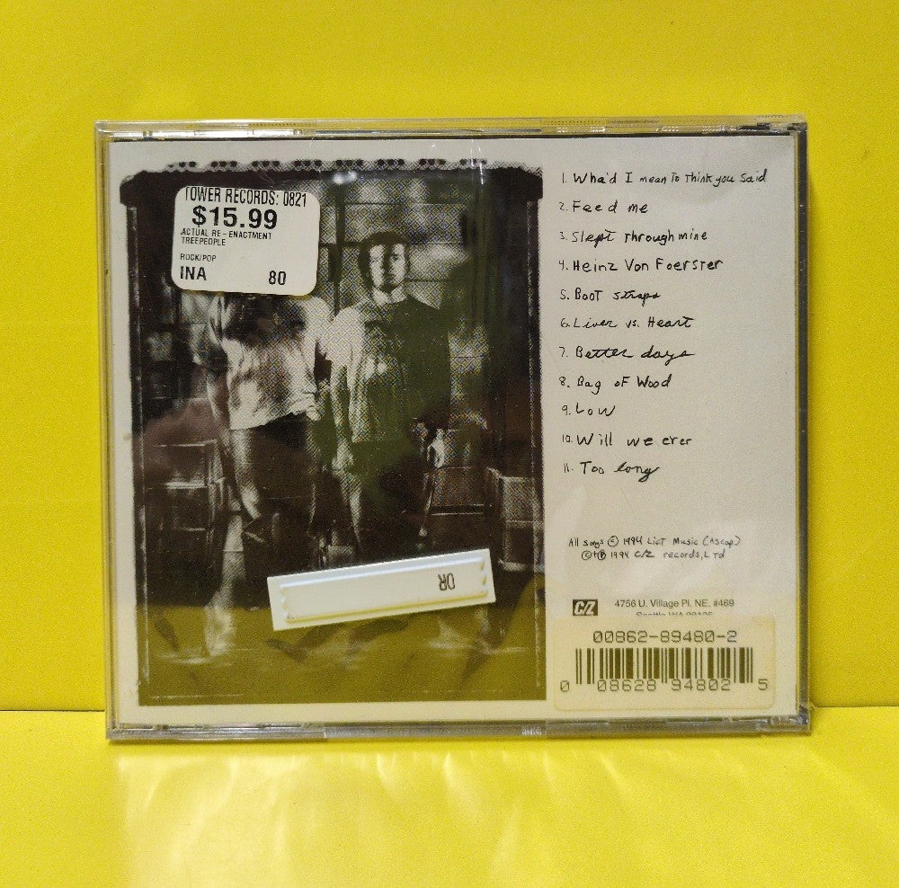 Treepeople - Actual Re-Enactment - 1994 - CZ080 - New - Sealed - CDs