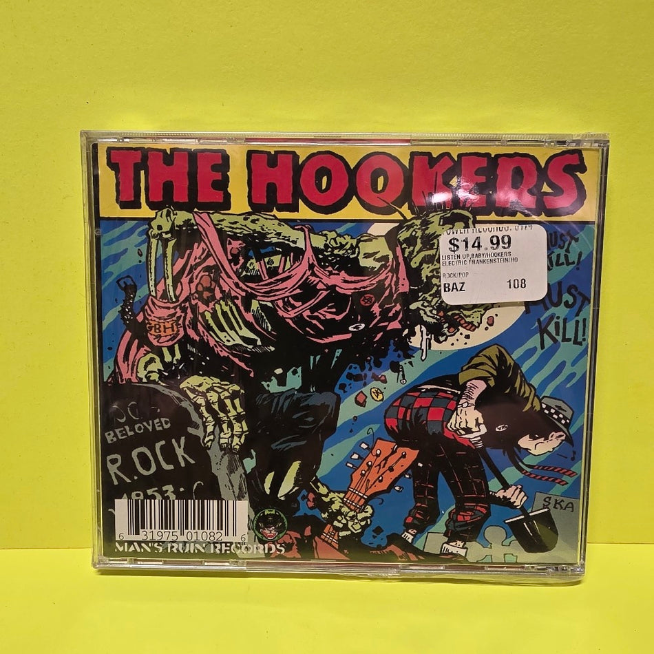 Electric Frankenstein / The Hookers - Listen Up, Baby! / The Hookers - 1998 - MR108 - New - Sealed - CDs