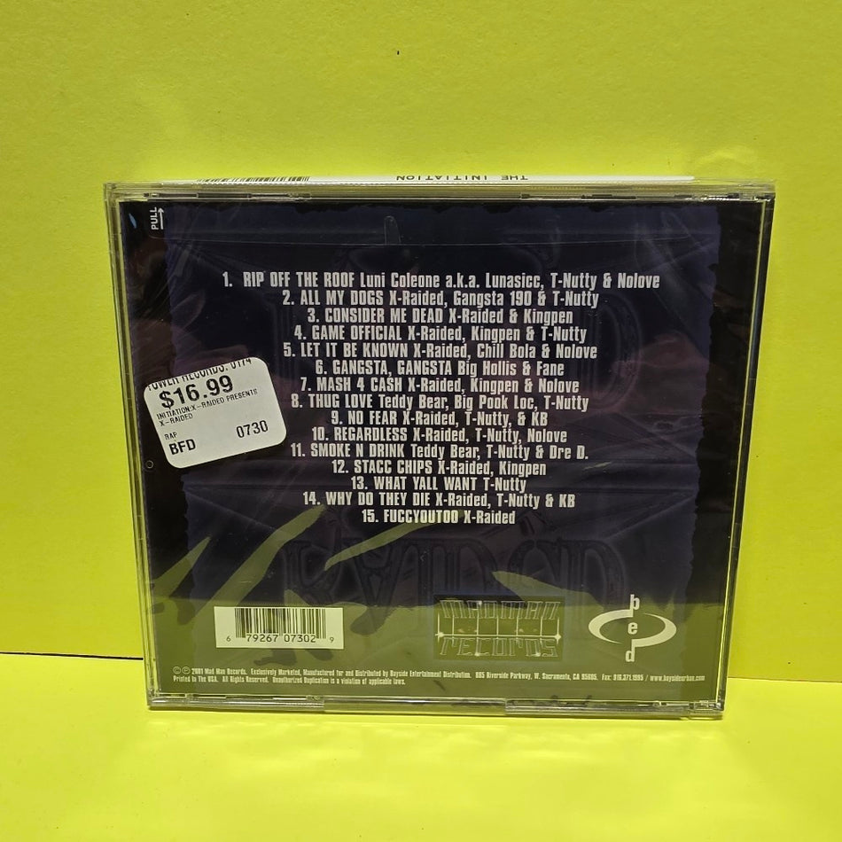 X-Raided - Initiation  - 2001 - MMRO730-2 - New - Sealed - CDs