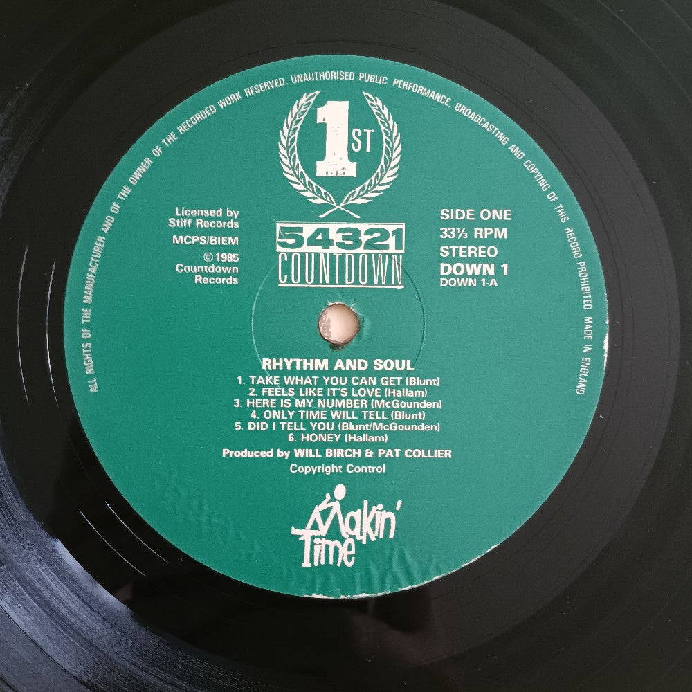 Makin' Time - Rhythm And Soul / UK Original - 1985 - DOWN1 - Used - EX - Vinyl