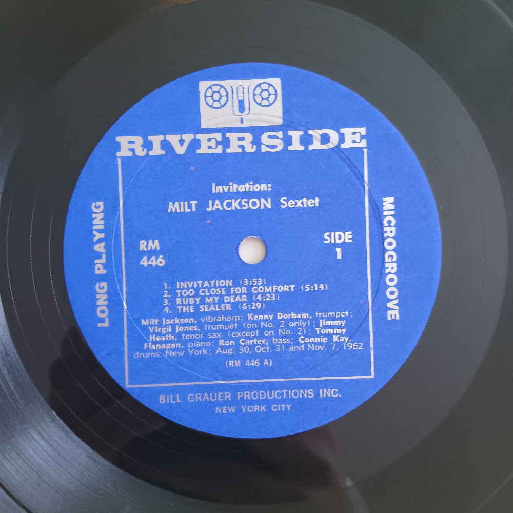 Milt Jackson Sextet - Invitation / Original Mono - 1963 - RM 446 - Used - VG++ - Vinyl