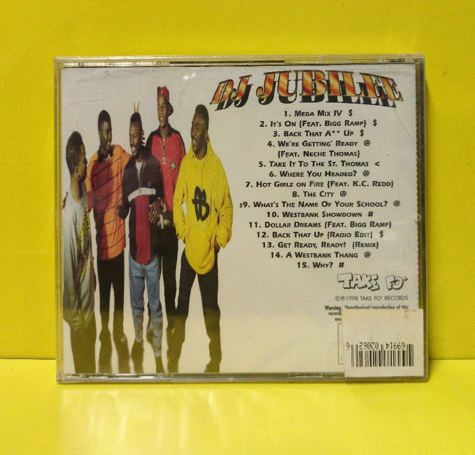 DJ Jubilee - Take It To The St. Thomas - 1998 - TFP-206 - New - Sealed - CDs