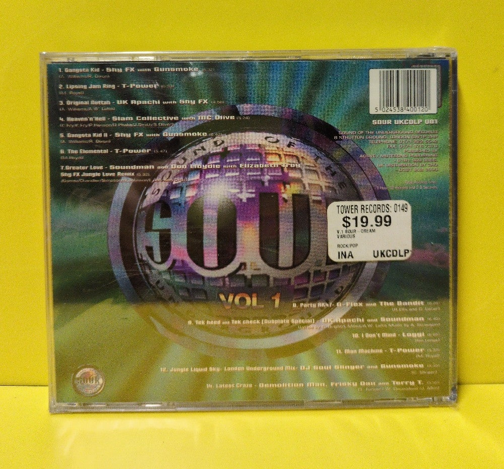 Various - Sound Of The Underground / Sour-Cream Volume One - 1995 - SOUR UKCDLP 001 - New - Sealed - CDs - UK Import