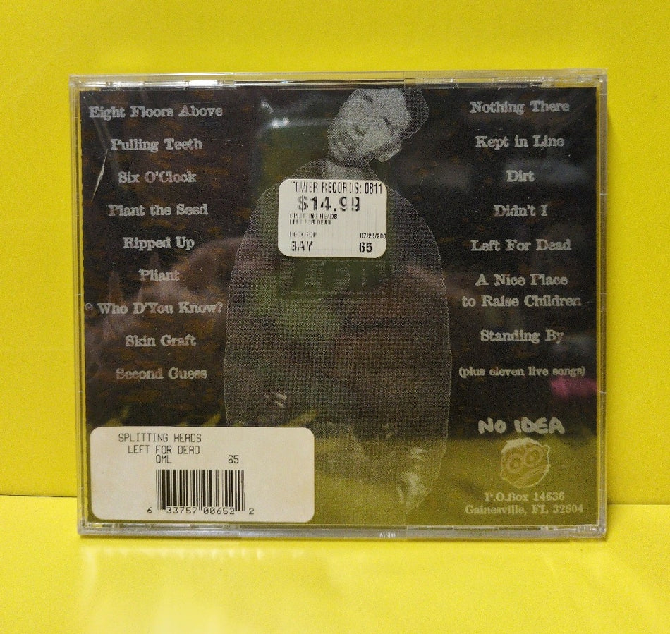 Left For Dead - Splitting Heads - 1998 - no idea 65 - New - Sealed - CDs