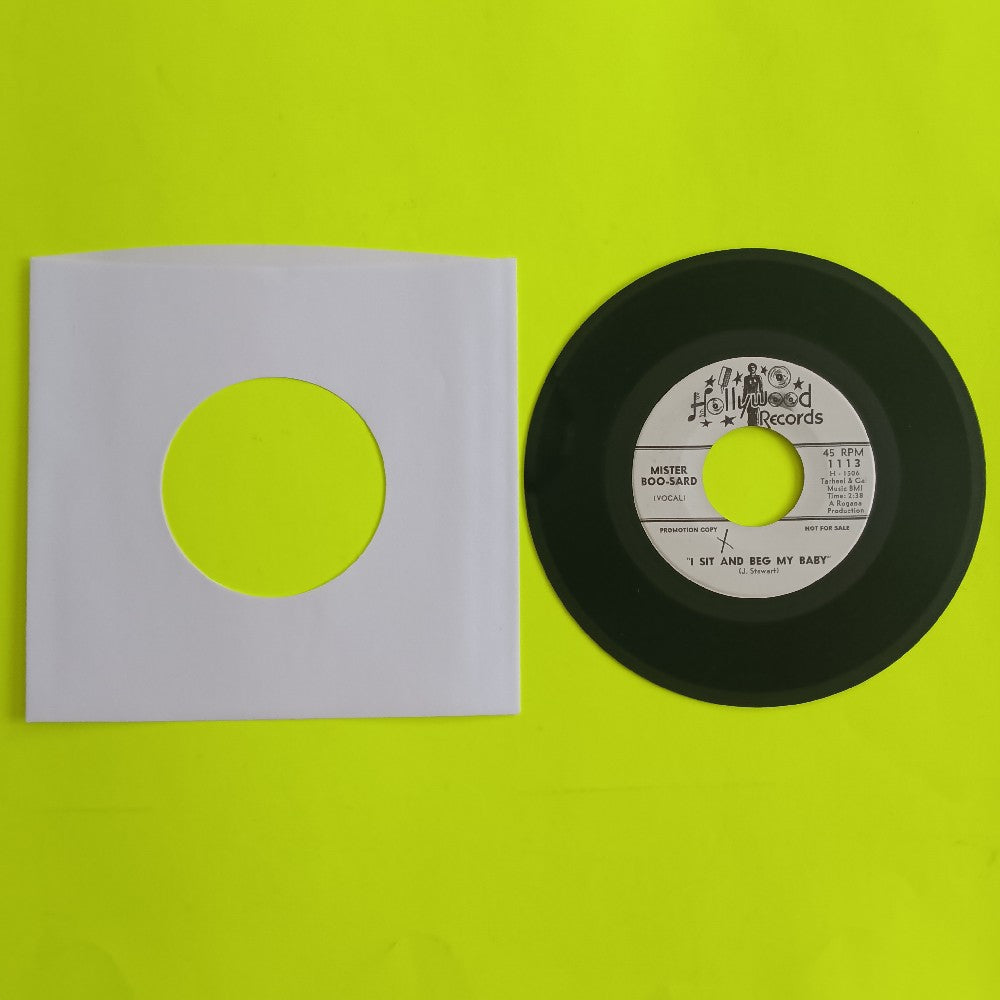 Mister Boo-sard - I Sit And Beg My Baby / Monkey Samba 7" PROMO - 1967 - Hollywood Records 1113 - Used - VG++ - Vinyl