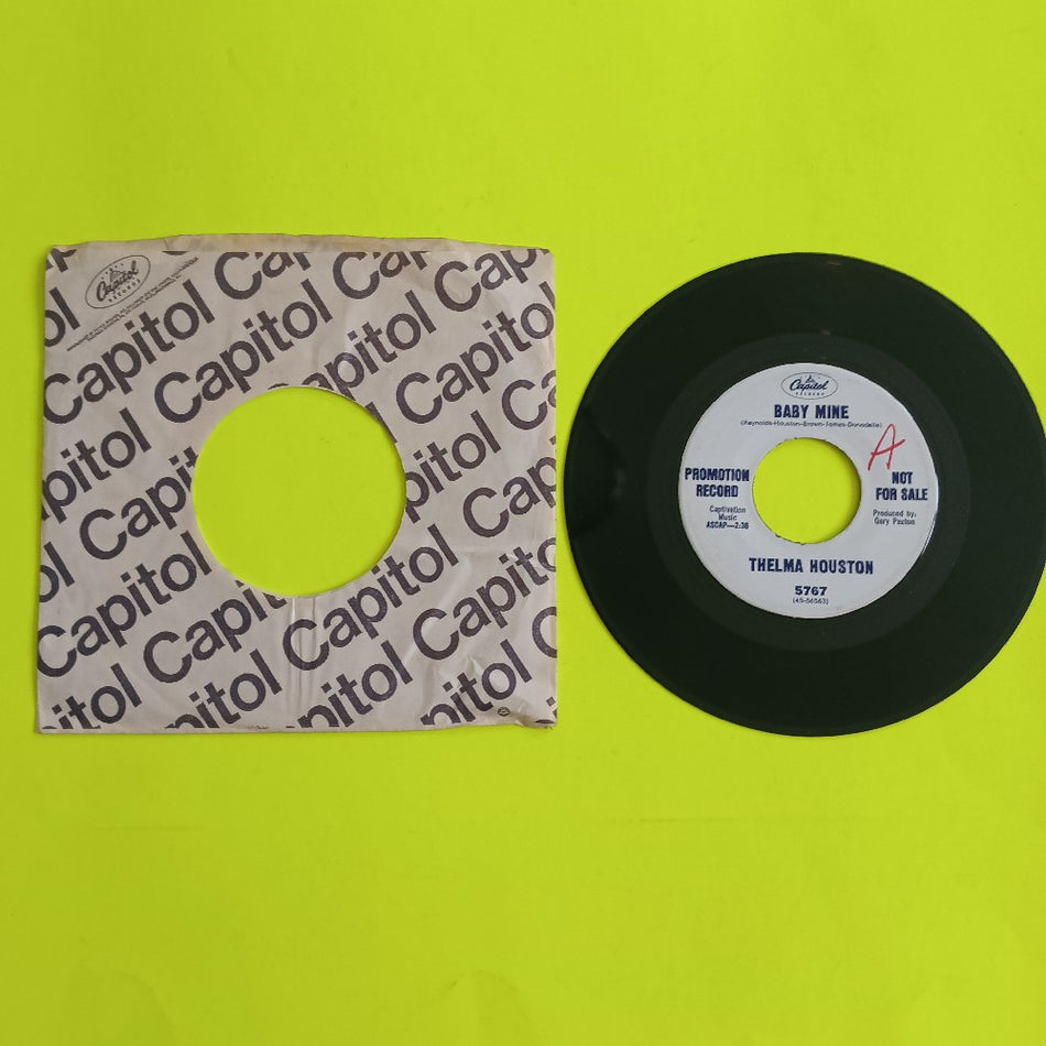Thelma Houston - Baby Mine / The Woman Behind Her Man 7" PROMO Northern Soul - 1966 - 5767 - Used - VG++ - Vinyl