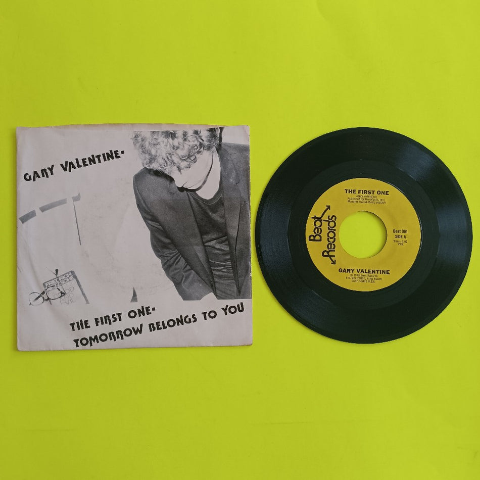 Gary Valentine (Blondie) - The First One 7"  - 1978 - BEAT001 - Used - VG++ - Vinyl