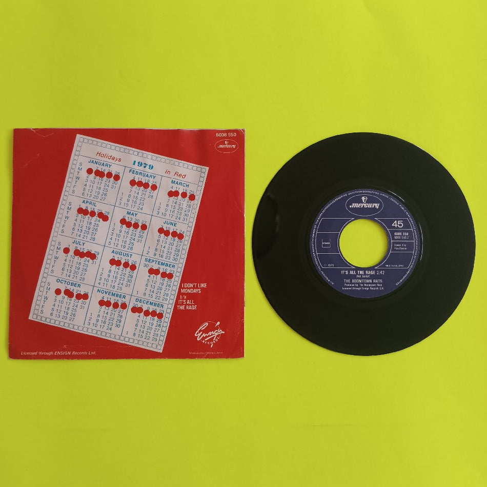 Boomtown Rats - I Don't Like Mondays / Holland 7" - 1979 - 6008 550 - Used - VG++ - Vinyl