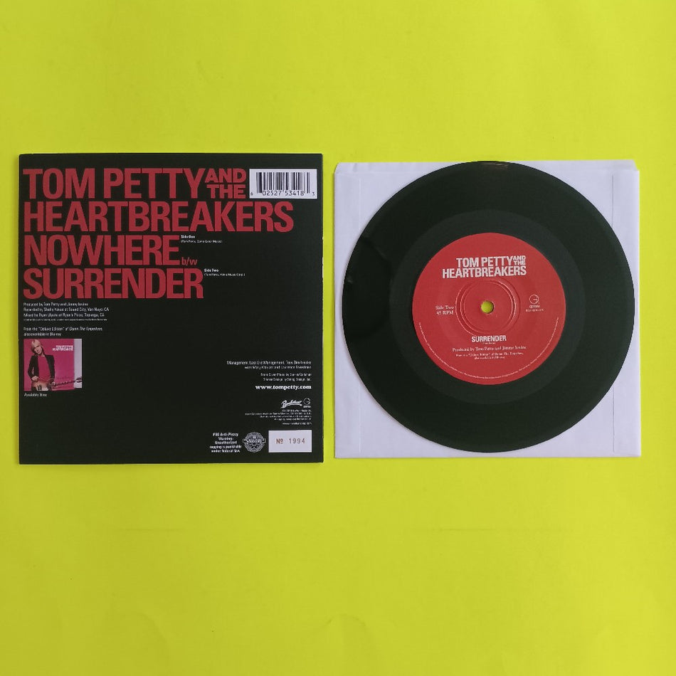 Tom Petty And The Heartbreakers - Nowhere / Surrender RSD 7" - 2010 - B0014970-21 - Used - EX - Vinyl