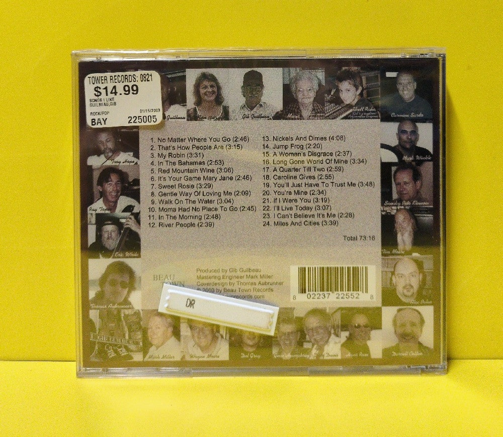 Gib Guilbeau - Songs I Like - 2004 - BEA225005 - New - Sealed - CDs