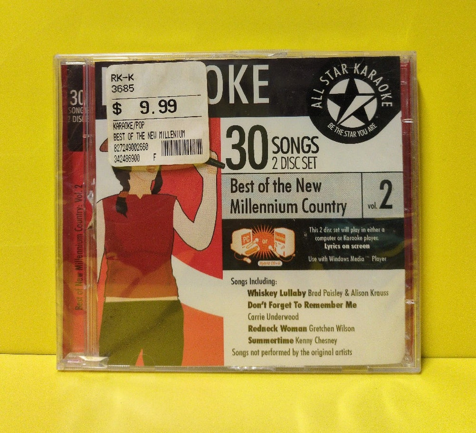 Various - All Star Karaoke: Best Of New Millennium Country, Vol. 2 - 2006 - ASK-66 - New - Sealed - CDs
