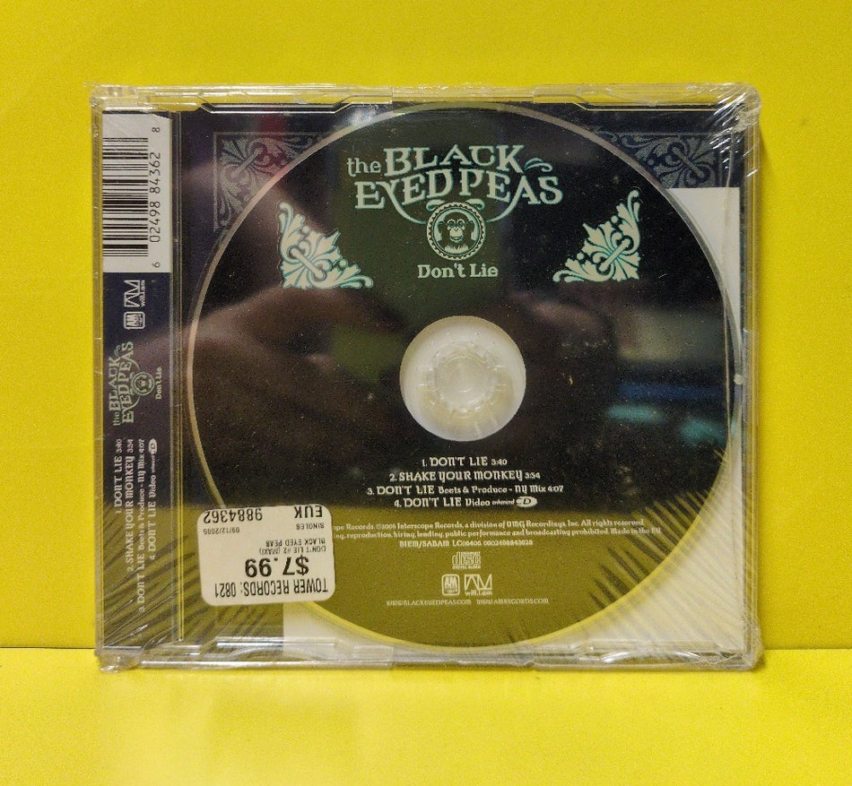 The Black Eyed Peas - Don't Lie - 2005 - 0602498843628 - New - Sealed - CDs - CD Single - European Import
