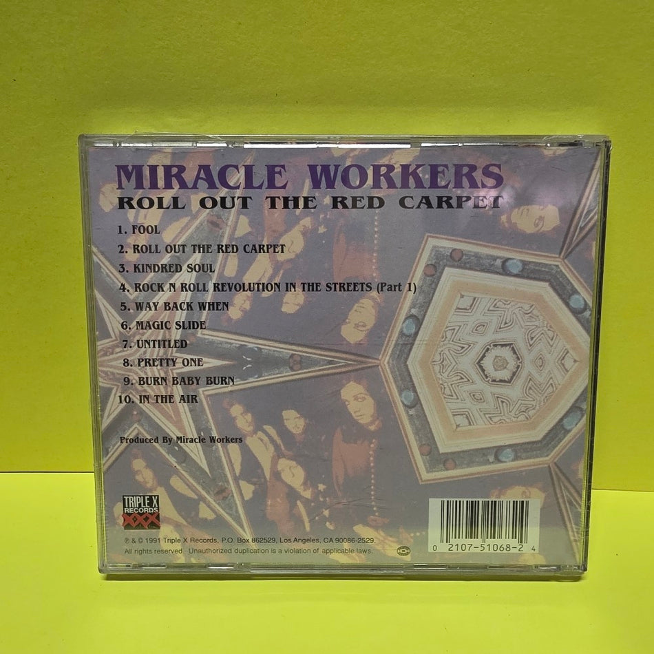 Miracle Workers - Roll Out The Red Carpet - 1991 - 51068-2 - New - Sealed - CDs