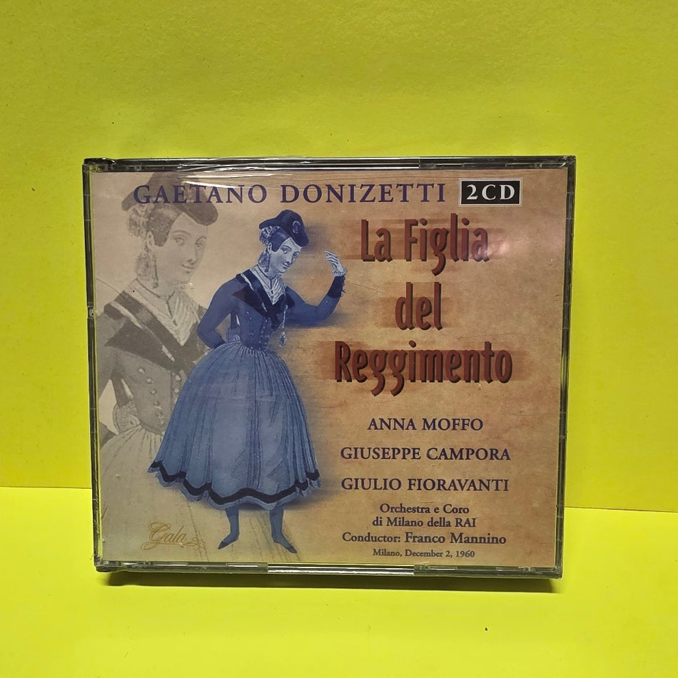 Donizetti,Moffo,Campora, Fioravanti, RAI Milano, Mannino - La Figlia Del Reggimento - 2016 - GL 100.713 - New - Sealed - CDs
