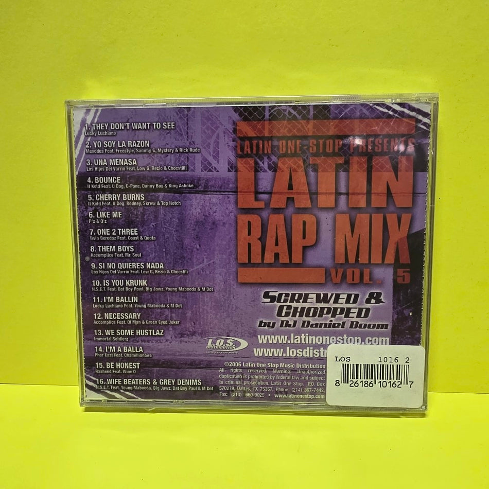 Various  - Latin Rap Mix Vol.5 - 2006 - LOL 337 - New - Sealed - CDs