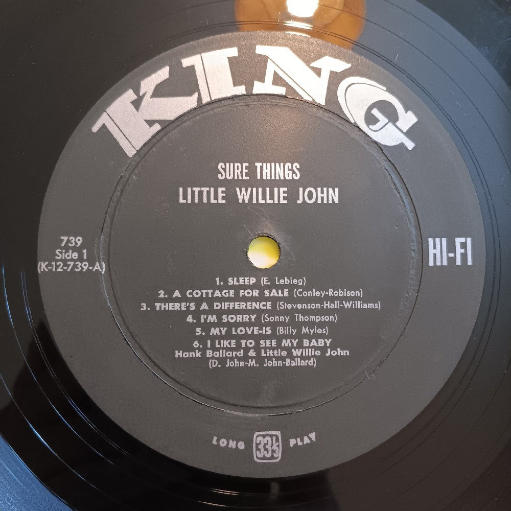 Little Willie John - Sure Things OG Mono - 1961 - KING 739 - Used - VG++ - Vinyl