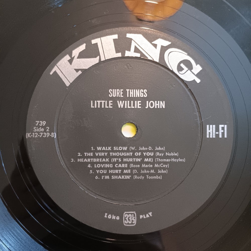 Little Willie John - Sure Things OG Mono - 1961 - KING 739 - Used - VG++ - Vinyl