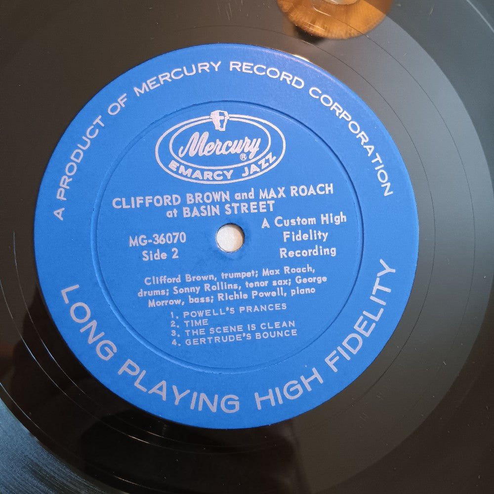 Clifford Brown and Max Roach - At Basin Street - 1958 -  MG 36070 - Used - VG - Vinyl
