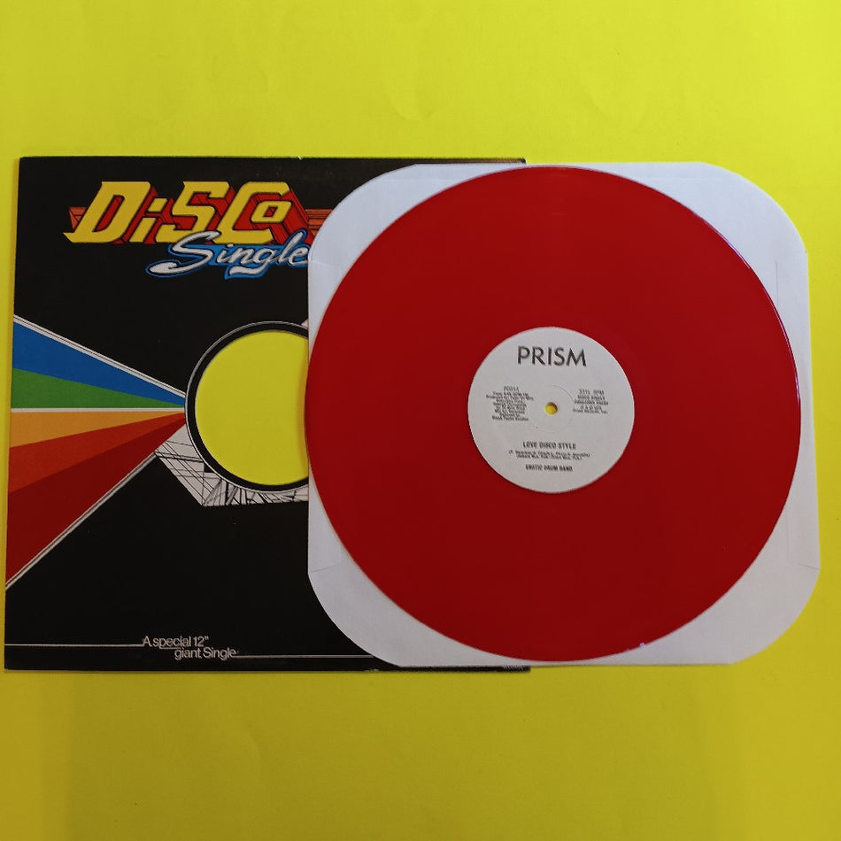 Erotica Drum Band - Love Disco Style / Jerry Rhythm RED VINYL PROMO - 1978 - Prism PDS1 - Used - EX - Vinyl