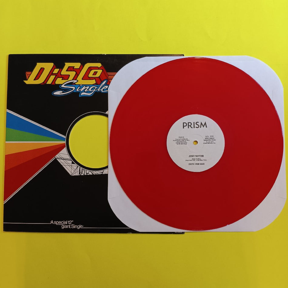 Erotica Drum Band - Love Disco Style / Jerry Rhythm RED VINYL PROMO - 1978 - Prism PDS1 - Used - EX - Vinyl