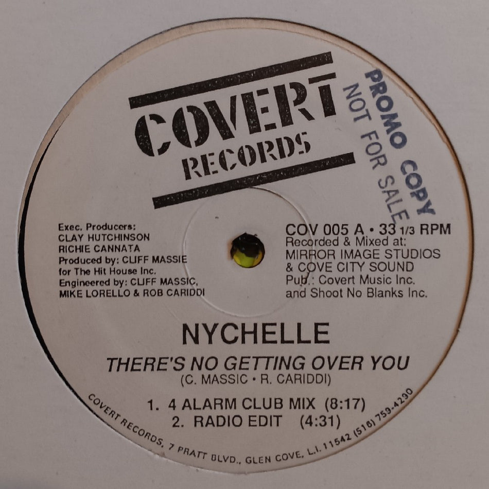 Nychelle - There's No Getting Over You 12" Promo - COV 005 - Used - VG++ - Vinyl