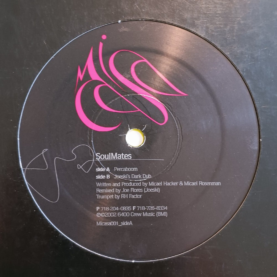 SoulMates - Percaboom 12" - 2002 - Micasa001 - Used - VG++ - Vinyl