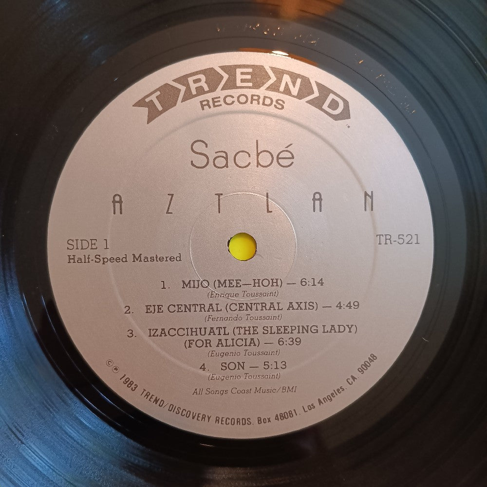 Sacbe  - Aztlan / Half Speed Mastered - 1983 - TR-521 - Used - EX - Vinyl