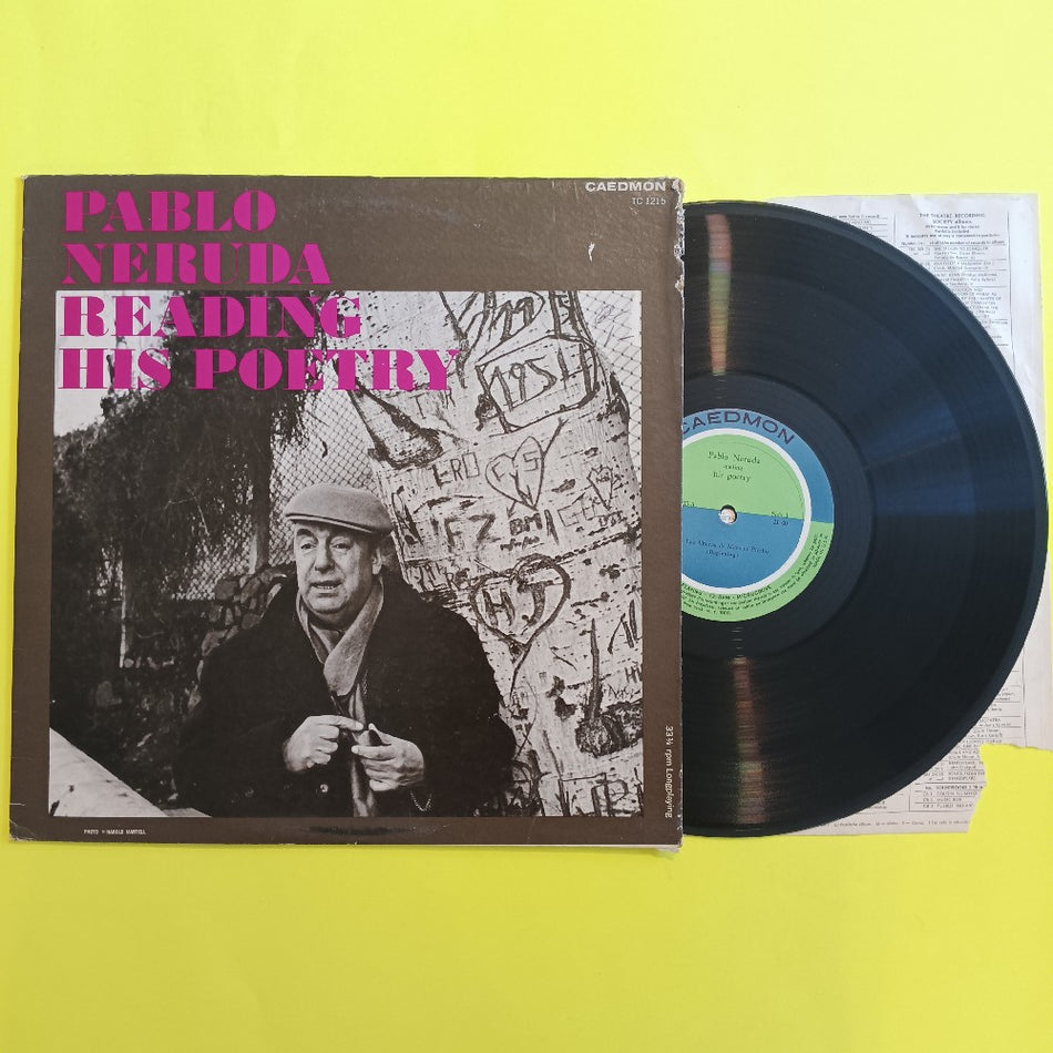 Pablo Neruda - Reading His Poetry - TC 1215 - Used - VG++ - Vinyl
