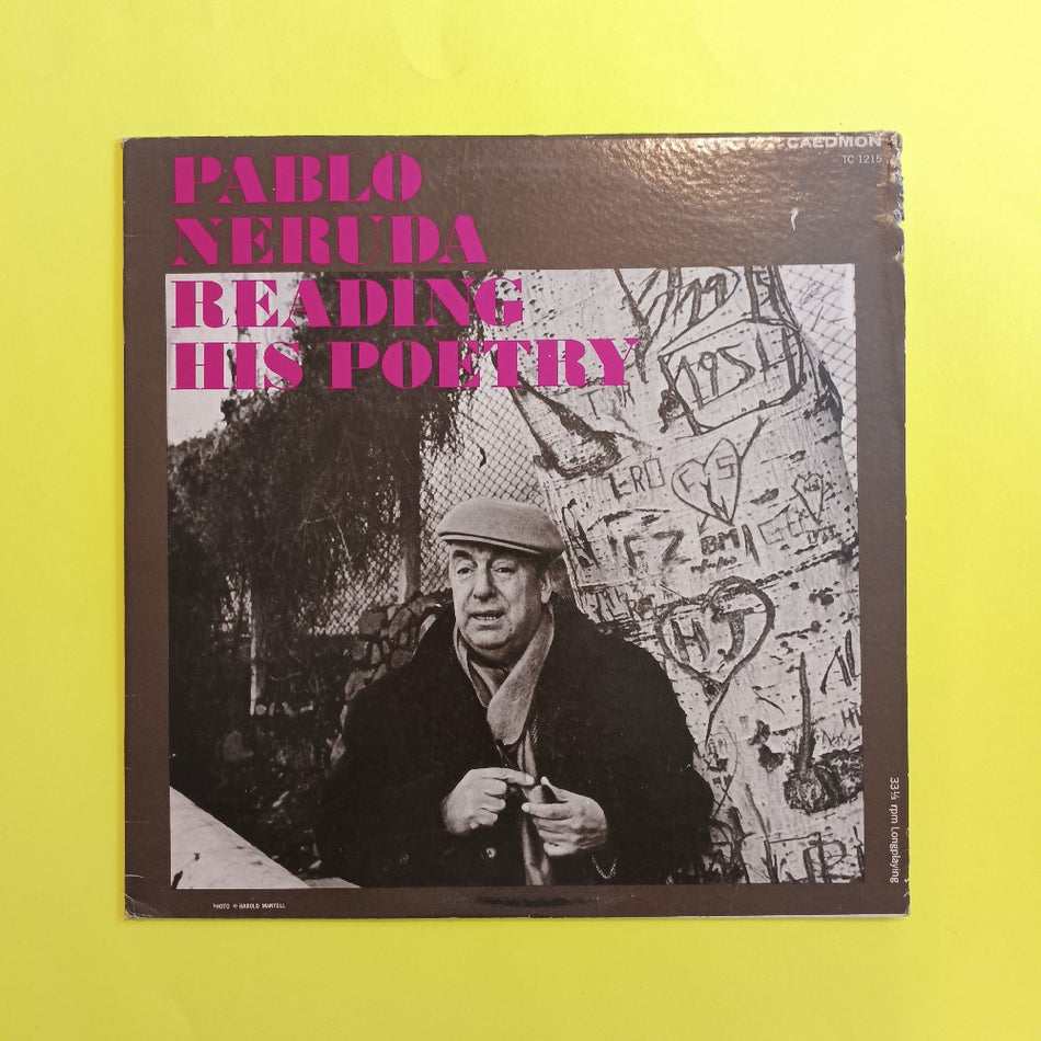 Pablo Neruda - Reading His Poetry - TC 1215 - Used - VG++ - Vinyl