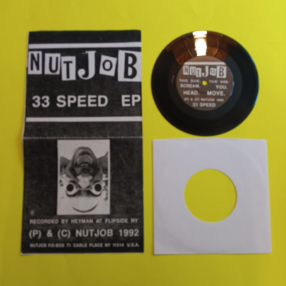 NutJob - 33 Speed EP / Rare Punk - 1992 - Used - VG++ - Vinyl