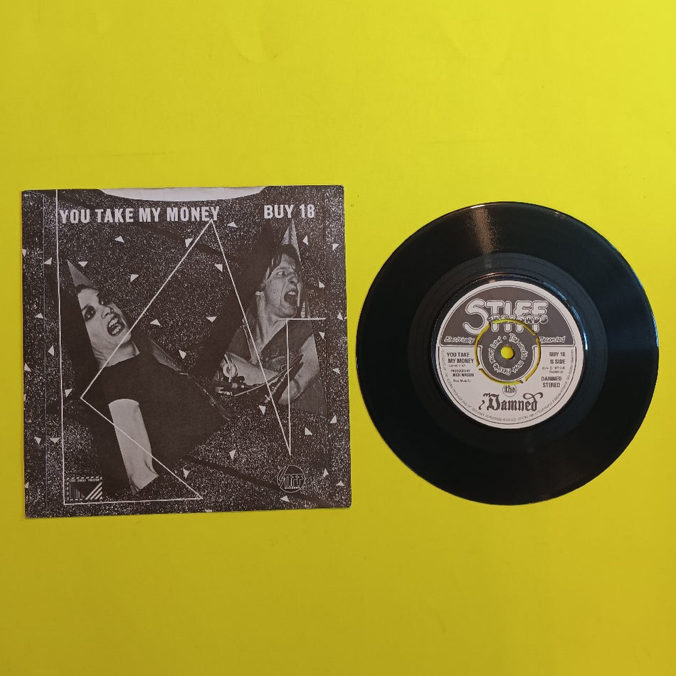 The Damned - Problem Child UK 7" Push Out Center - 1977 - Stiff BUY 18 - Used - VG++ - Vinyl