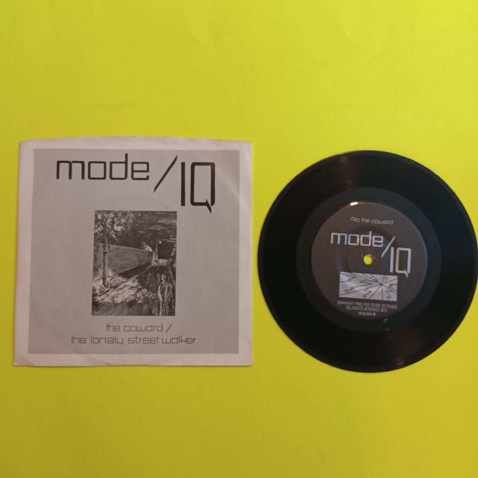 Mode/IQ - The Coward / Lonely Street Walker 7" - 1981 - MIQ.013 - Used - VG++ - Vinyl
