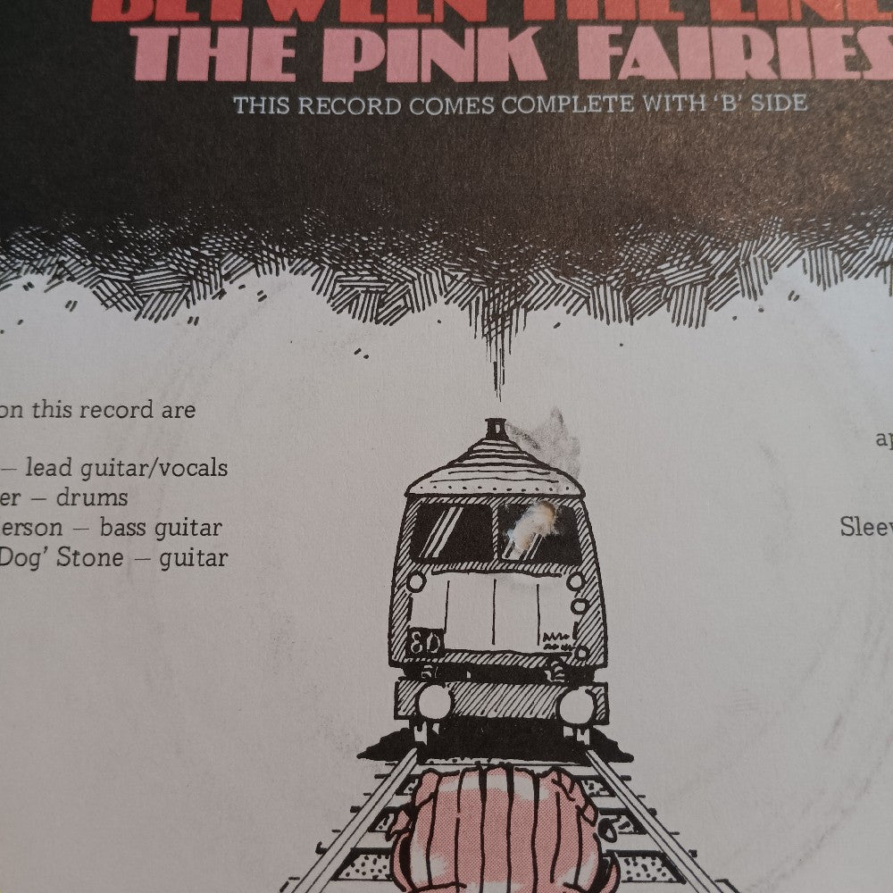 The Pink Fairies - Between The Lines UK 7" Solid Center - 1979 - Stiff BUY 2 - Used - VG++ - Vinyl