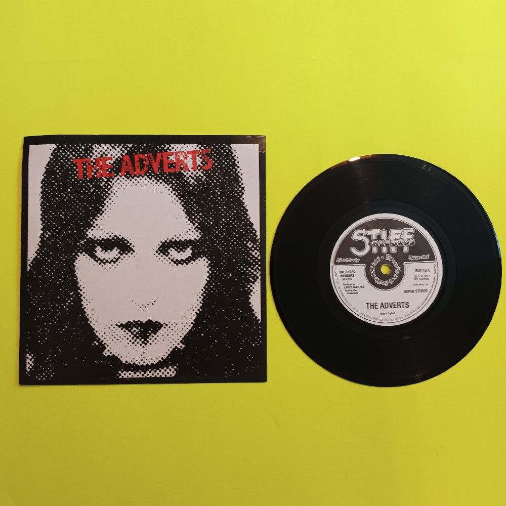 The Adverts - One Chord Wonders UK 7" Solid Center - 1979 - Stiff BUY 13 - Used - VG++ - Vinyl