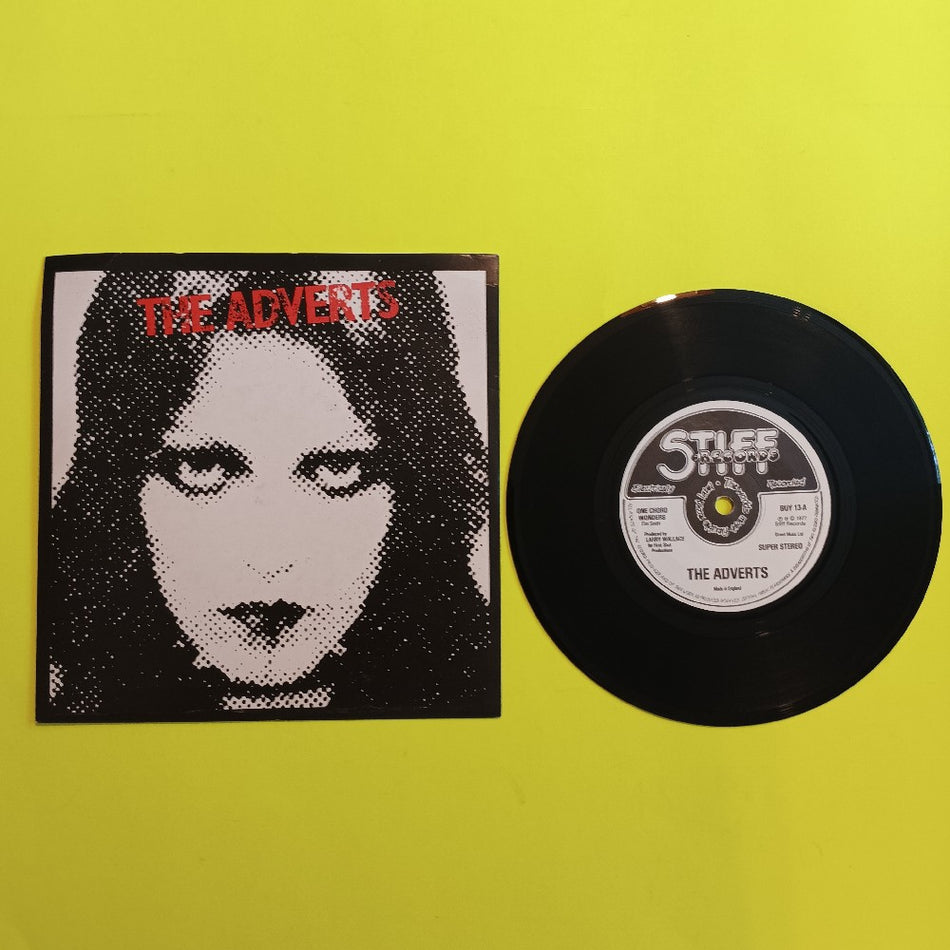 The Adverts - One Chord Wonders UK 7" Solid Center - 1979 - Stiff BUY 13 - Used - VG++ - Vinyl