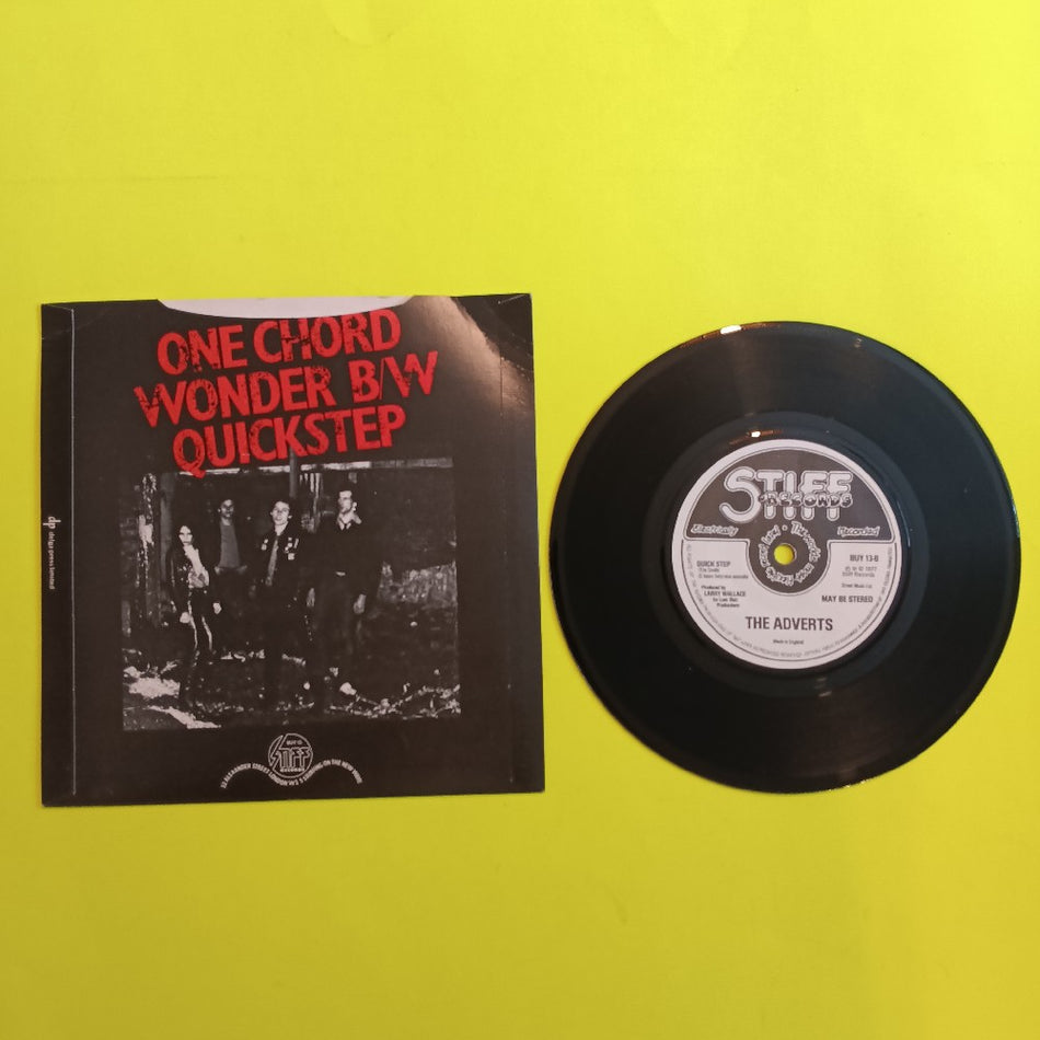 The Adverts - One Chord Wonders UK 7" Solid Center - 1979 - Stiff BUY 13 - Used - VG++ - Vinyl