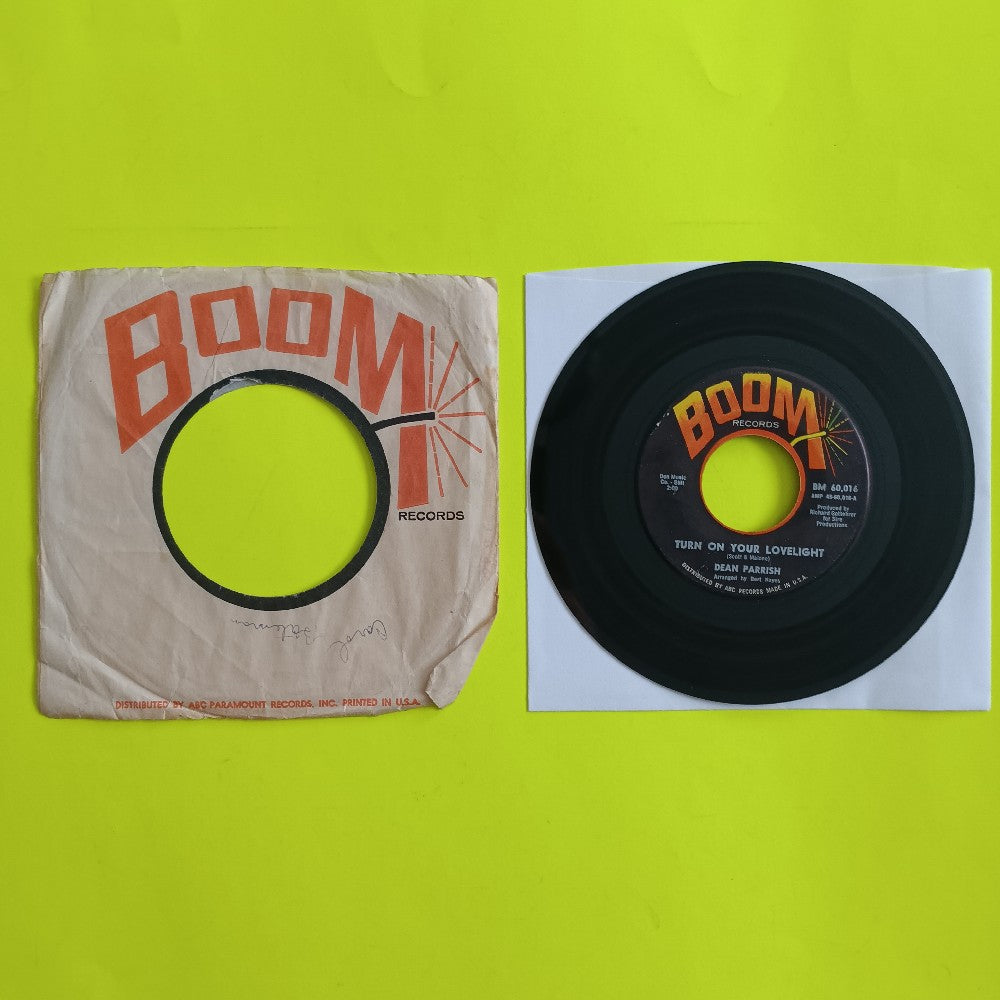 Dean Parrish - Turn On Your Lovelight 7" - 1966 - Boom BM 60.016 - Used - VG - Vinyl