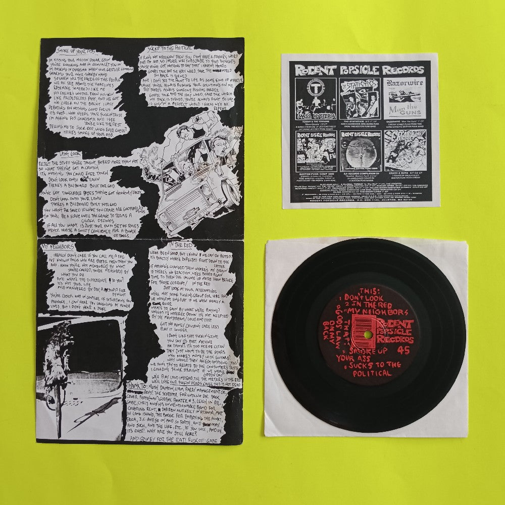 A Global Threat - In The Red 7" Punk EP - 2000 - RPR-031 - Used - VG+ - Vinyl