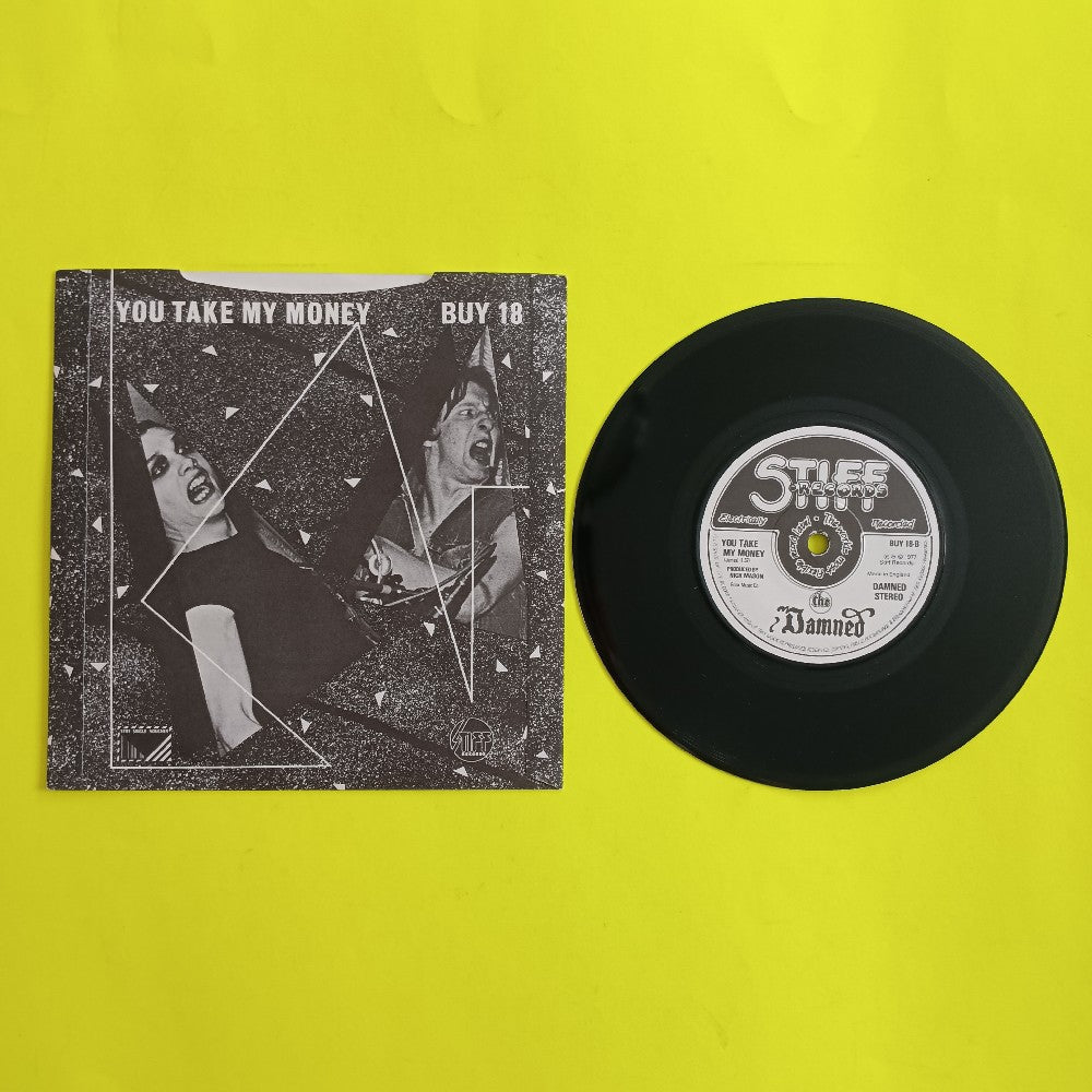The Damned - Problem Child UK 7" Solid Center - 1979 - Stiff BUY 18 - Used - VG+ - Vinyl
